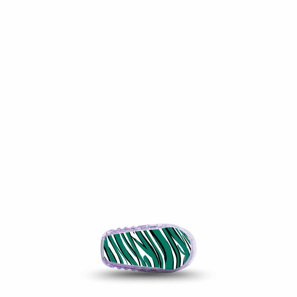 ExpressionMed Green and White Jets Team Spirit Dexcom G6 CGM Transmitter Sticker
