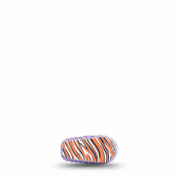 ExpressionMed Orange and Navy Broncos Team Spirit Dexcom G6 CGM Transmitter Sticker
