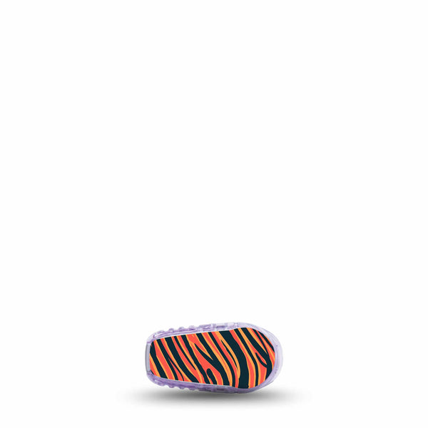 ExpressionMed Red and Orange Buccaneers Team Spirit Dexcom G6 CGM Transmitter Sticker