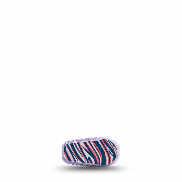 ExpressionMed Navy Blue, Red, and Silver Patriots Team Spirit Dexcom G6 CGM Transmitter Sticker