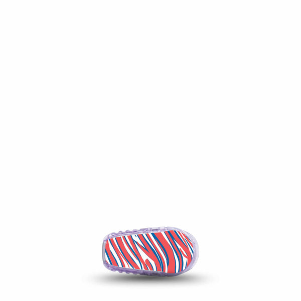 Blue and Red Bills Team Spirit Dexcom G6 CGM Transmitter Sticker