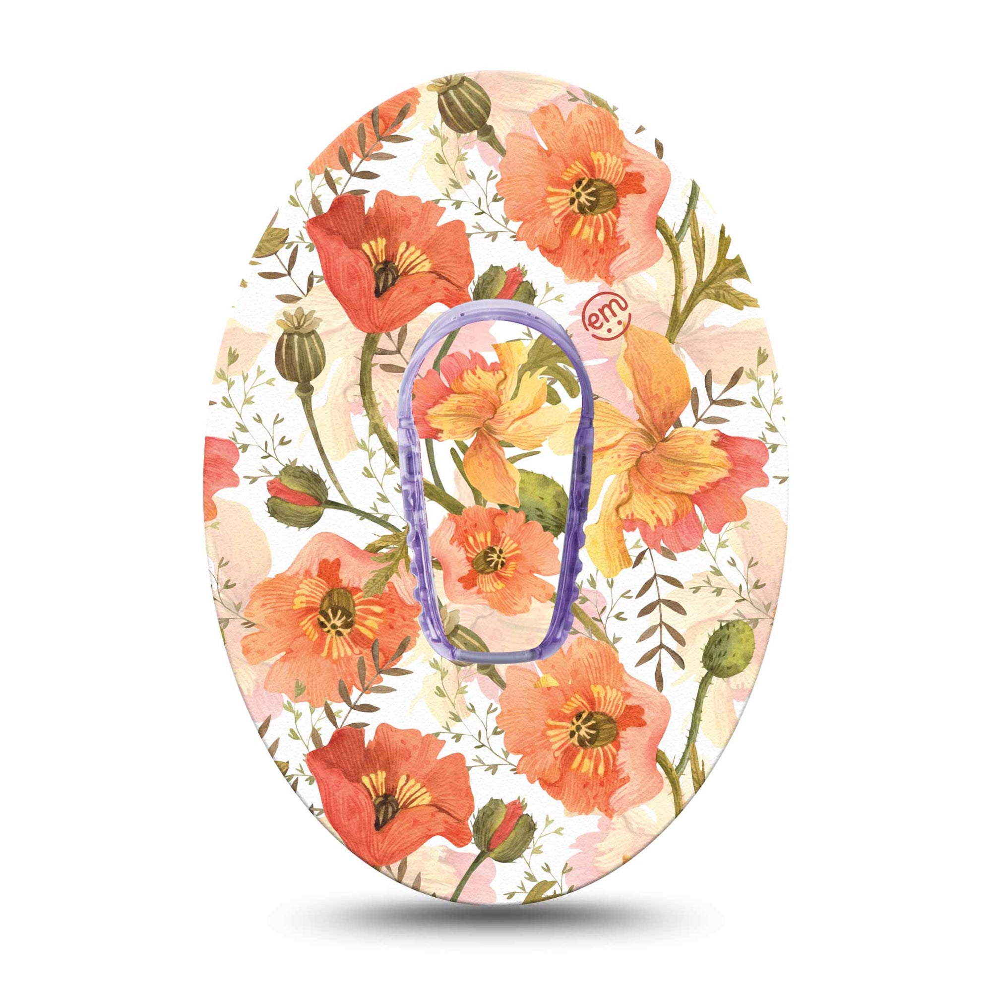 ExpressionMed Peachy Blooms G6 Transmitter Sticker