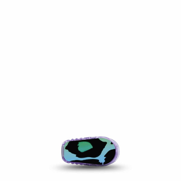 ExpressionMed Multicolored Cheetah Print Dexcom G6 Transmitter Sticker