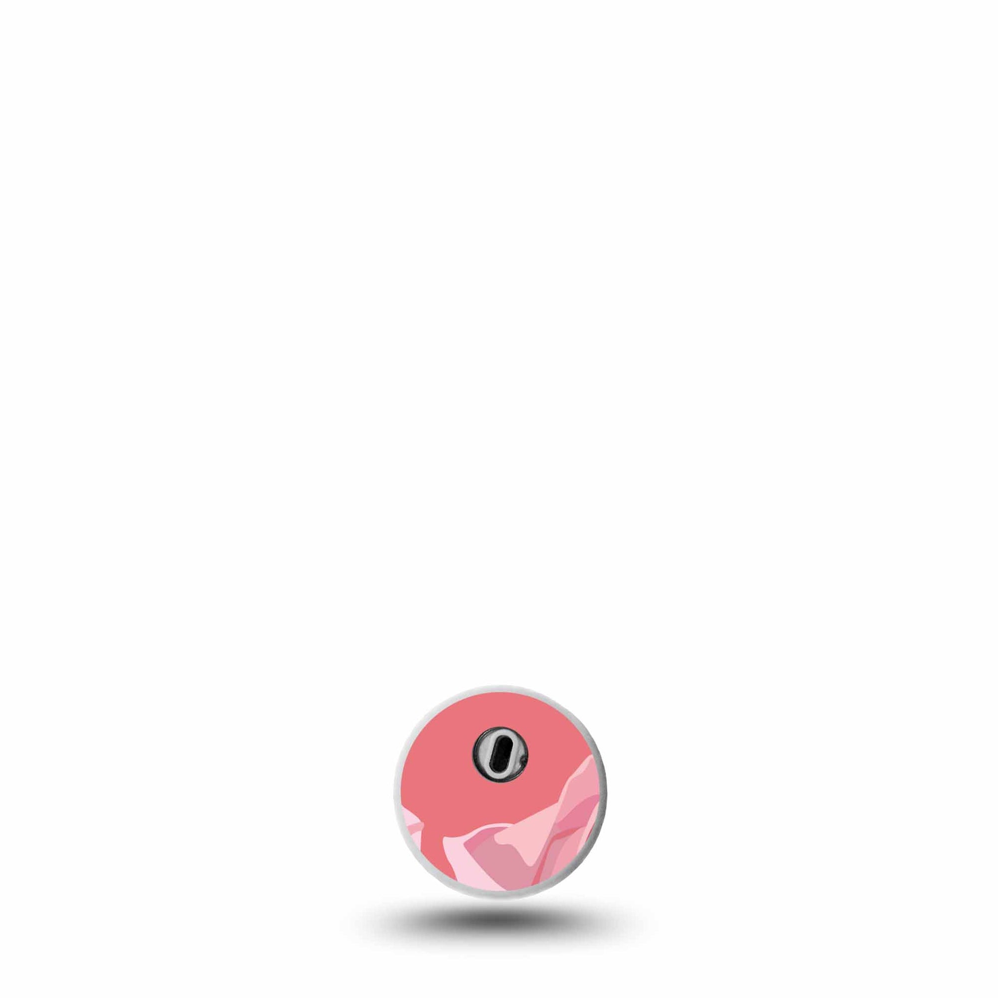Blush Rose Libre 3 Transmitter Sticker, Pink Floral Device Sticker Design