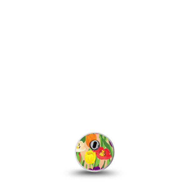 Tulips Libre 3 Transmitter Sticker, Single, Tulip Flowers Themed, CGM Adhesive Sticker Design