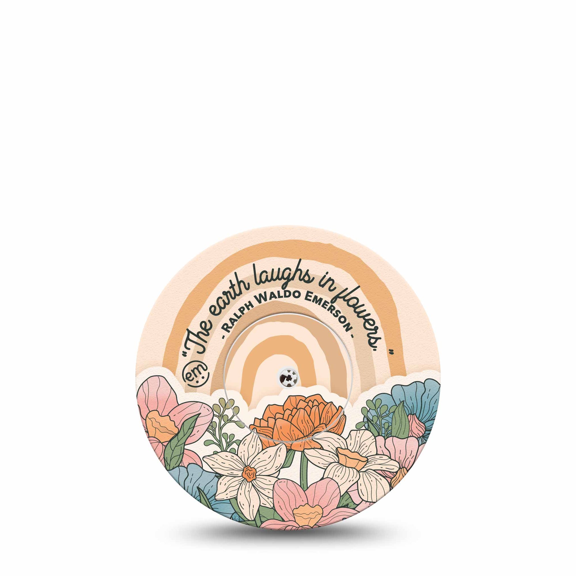 ExpressionMed Laughing Blooms Center Sticker Libre