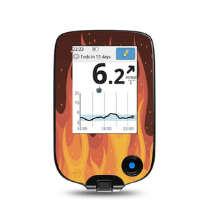 ExpressionMed Roarin' Flame Libre Receiver Sticker, Abbott Lingo