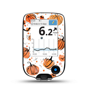ExpressionMed Pumpkins Freestyle Libre Receiver Sticker, Abbott Lingo