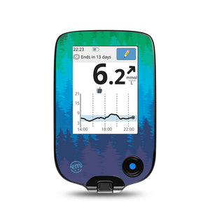 ExpressionMed Pine Trees Libre Receiver Sticker, Abbott Lingo