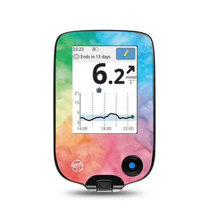 ExpressionMed Rainbow Clouds Libre Receiver Sticker, Abbott Lingo