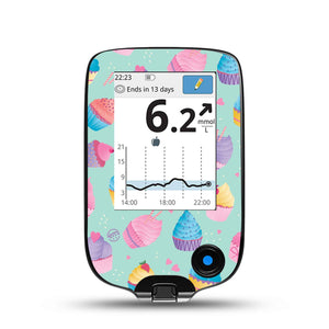 Cupcakes Libre Receiver Sticker, Abbott Lingo