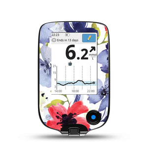 ExpressionMed Red White & Blue Flowers Libre Receiver, Abbott Lingo