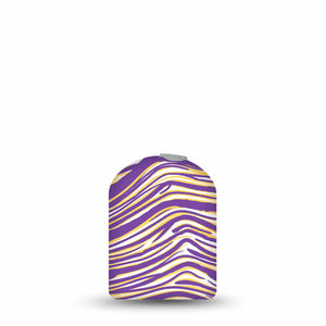 Purple and Gold Lakers Team Spirit Omnipod Pump Sticker