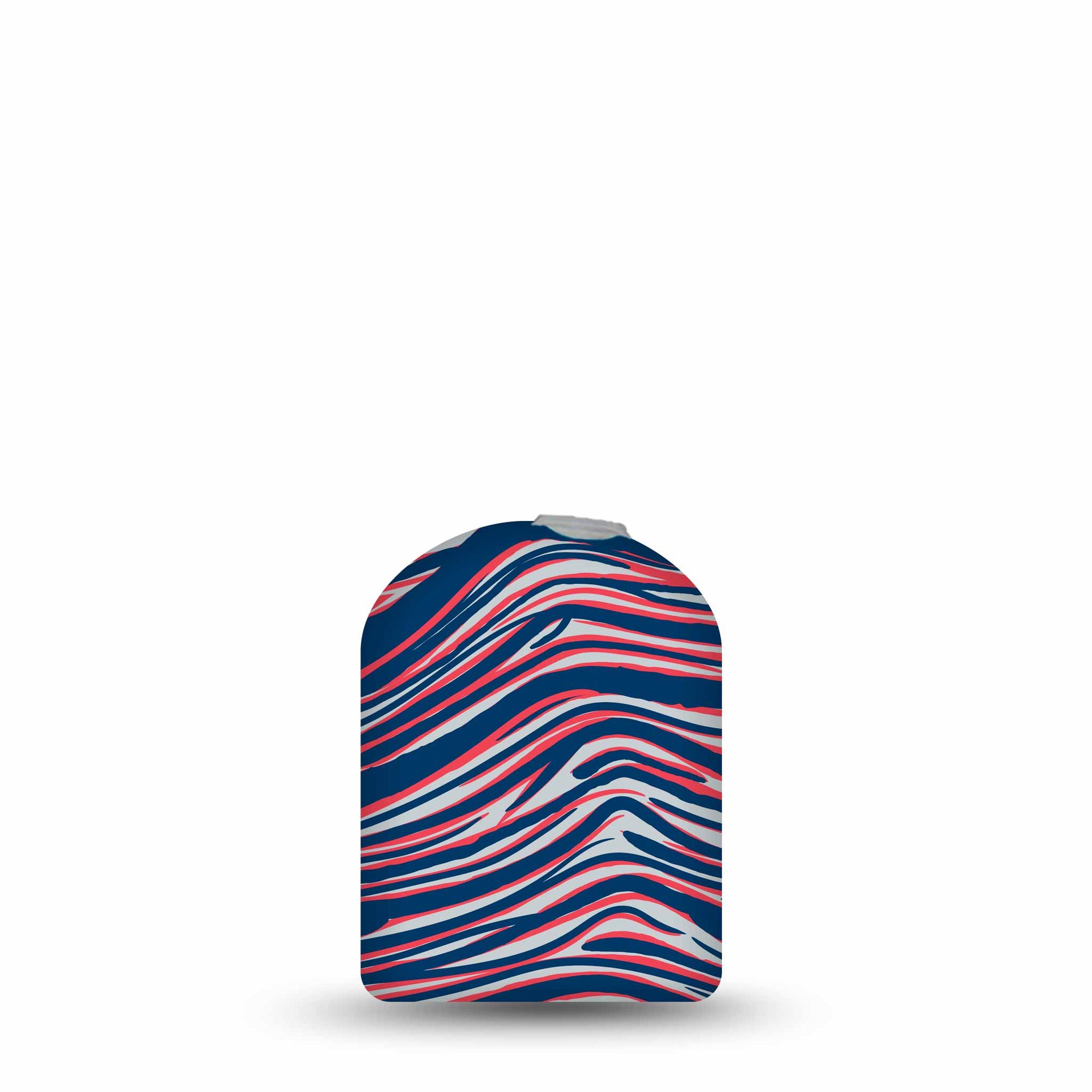 ExpressionMed Navy Blue, Red, and Silver Patriots Team Spirit Omnipod Sticker