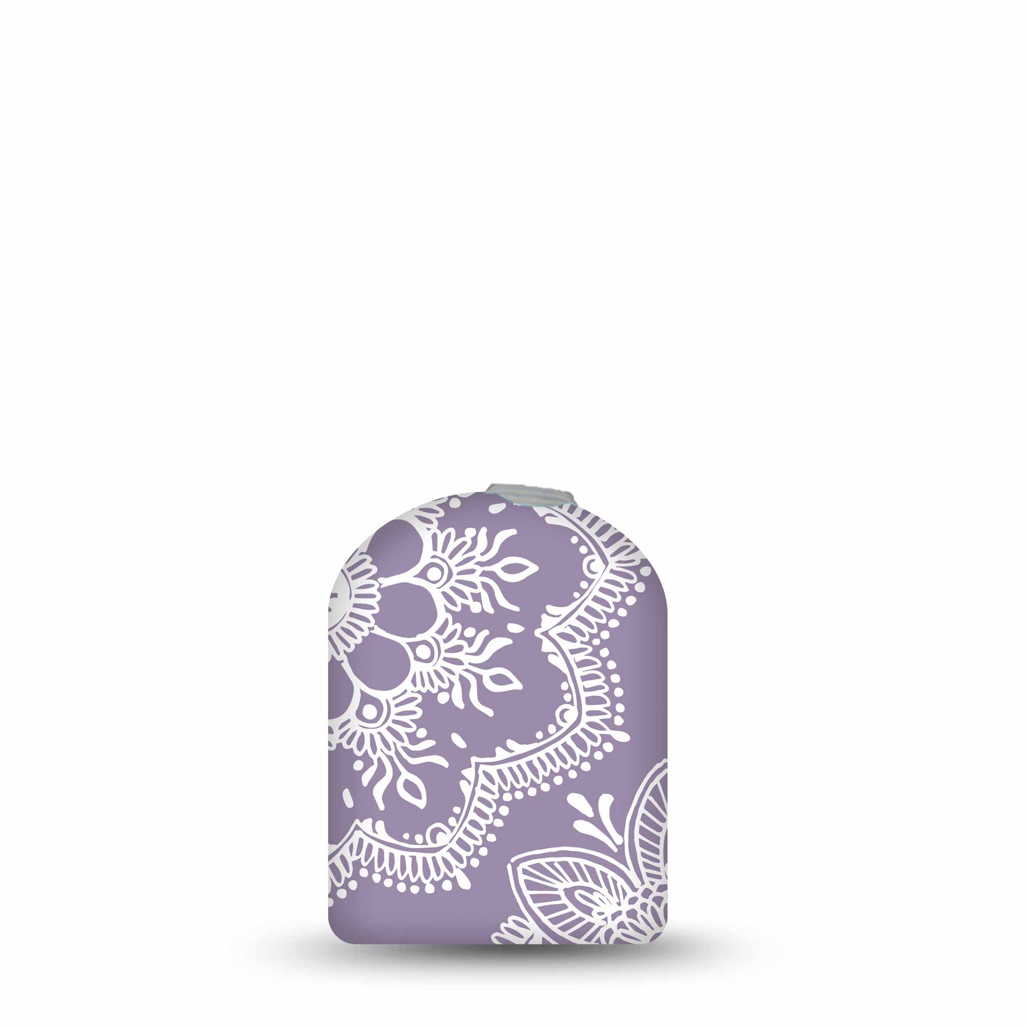 ExpressionMed Purple Henna Omnipod Insulin Pump Sticker flowers