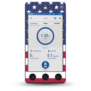 U.S. Flag Pod Dash Sticker