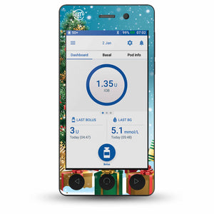 ExpressionMed Oh, Christmas Tree OmniPod DASH Receiver Sticker