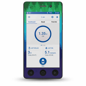 ExpressionMed Pine Trees OmniPod DASH Sticker