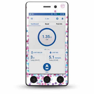 Confetti Omnipod DASH Sticker