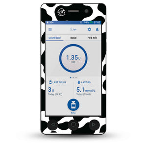 Cow Print OmniPod Sticker