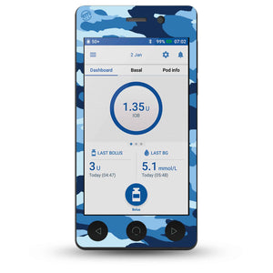 Blue Camo Pod DASH Sticker