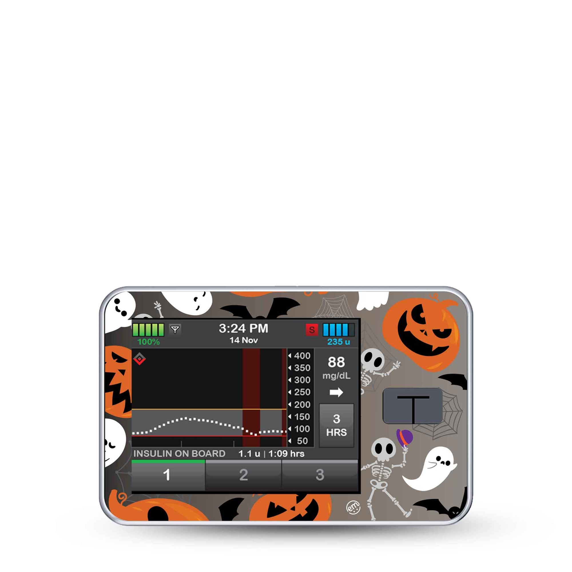 ExpressionMed Halloweeny T-Slim Pump Sticker