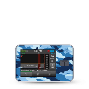 Blue Camo T-Slim Sticker