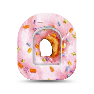 ExpressionMed Donut Sprinkles Pod Mini Tape Single Sticker and Single Tape, Sugary Goodness Plaster Pump Design