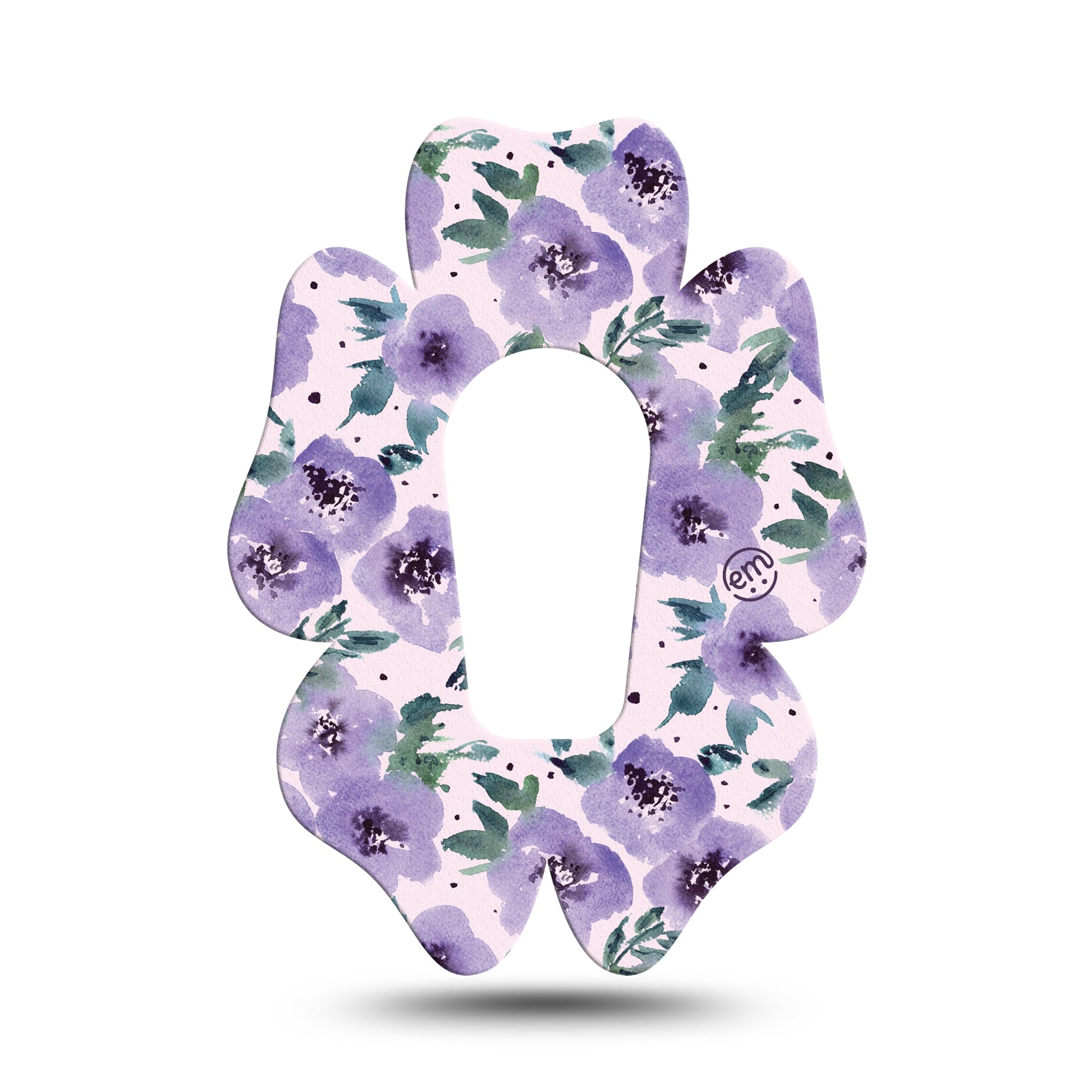 ExpressionMed Purple blooms Dexcom G6 Flower Shape Single Petal perfection Plaster Continuous Glucose Monitor Design