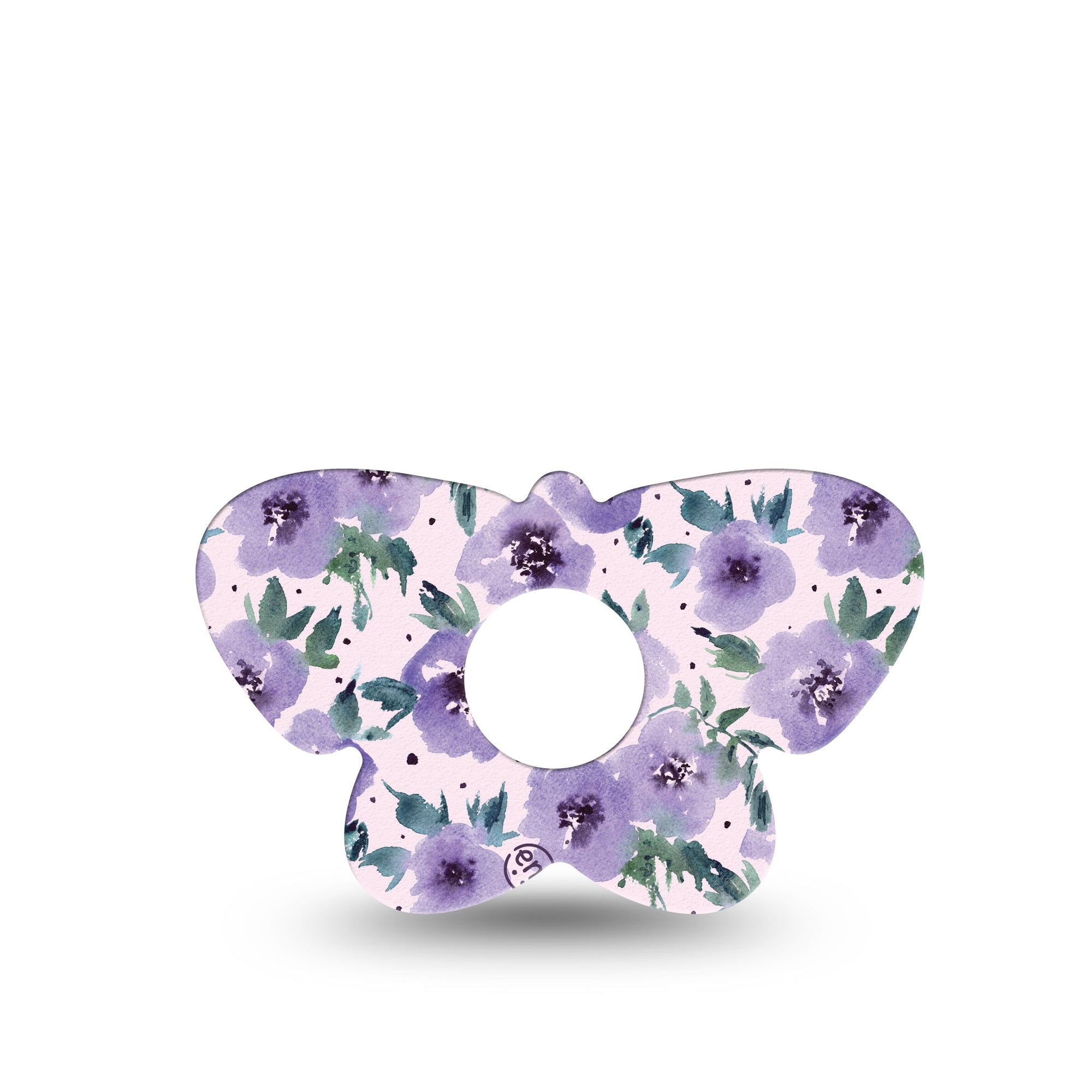 ExpressionMed Purple blooms Freestyle Libre 3 Butterfly Shape Single Flowering wonder Adhesive Tape CGM Design