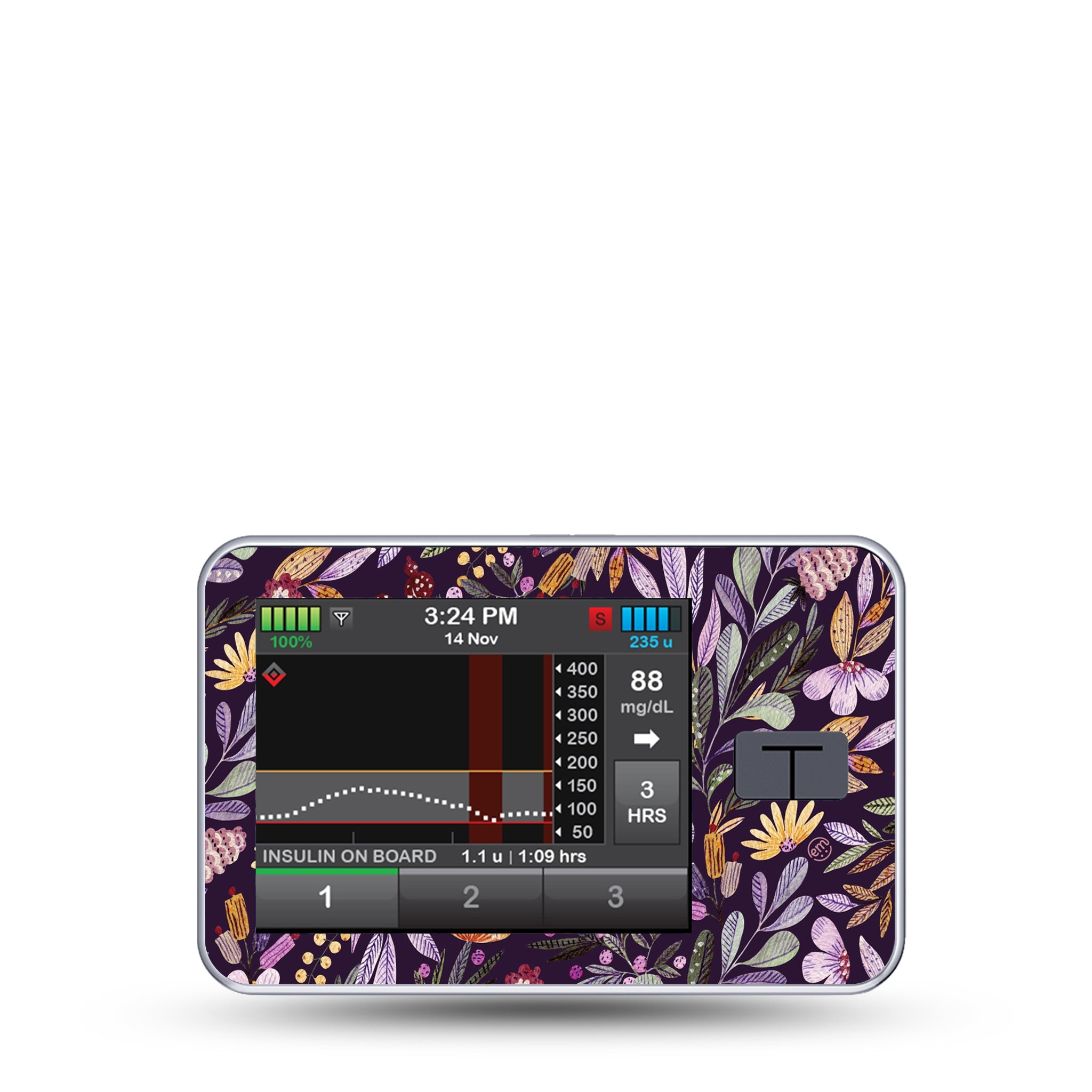 ExpressionMed Moody Blooms T-Slim Sticker
