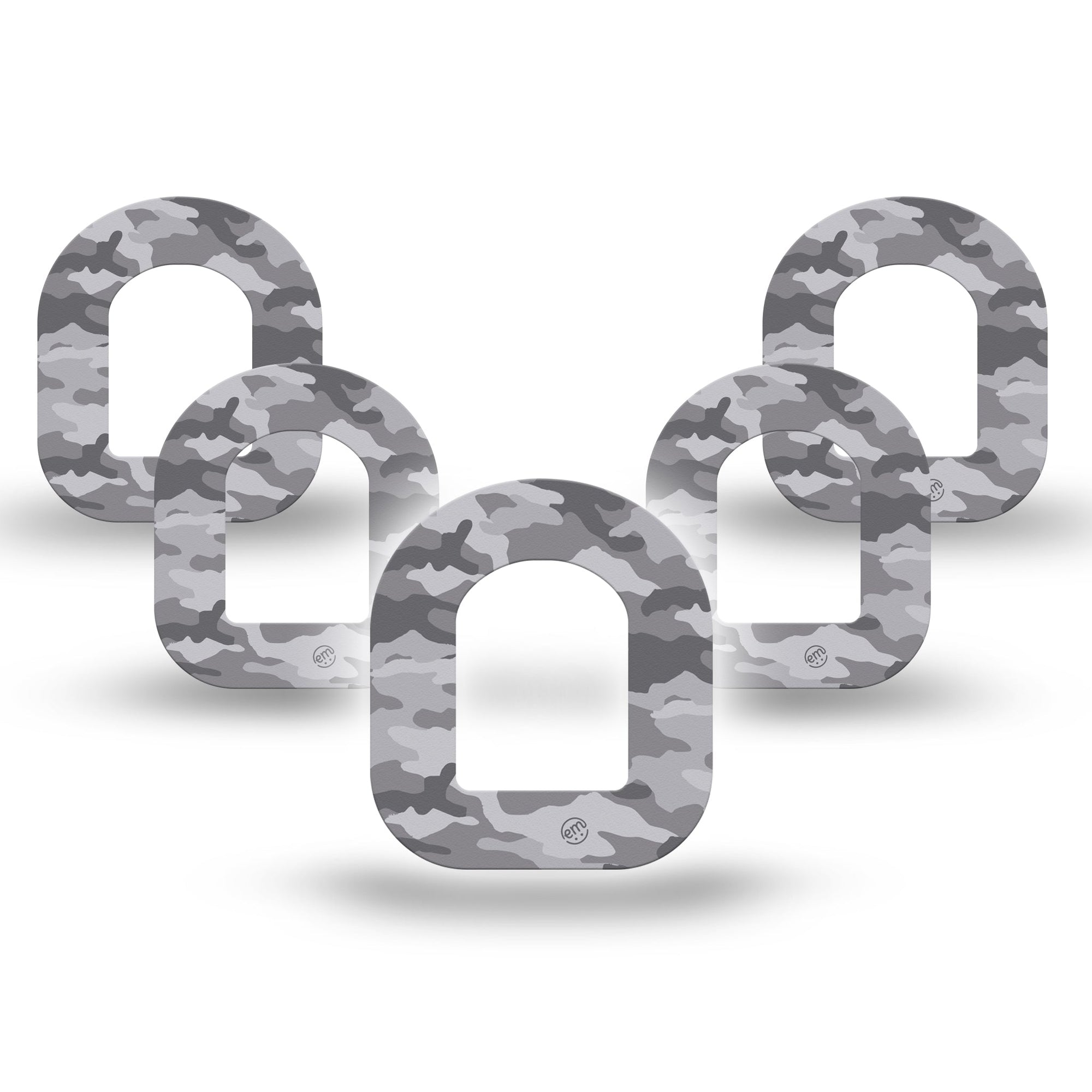 ExpressionMed Gray Camo Pod Mini Tape 5-Pack, City Camouflage Overlay Patch Pump Design