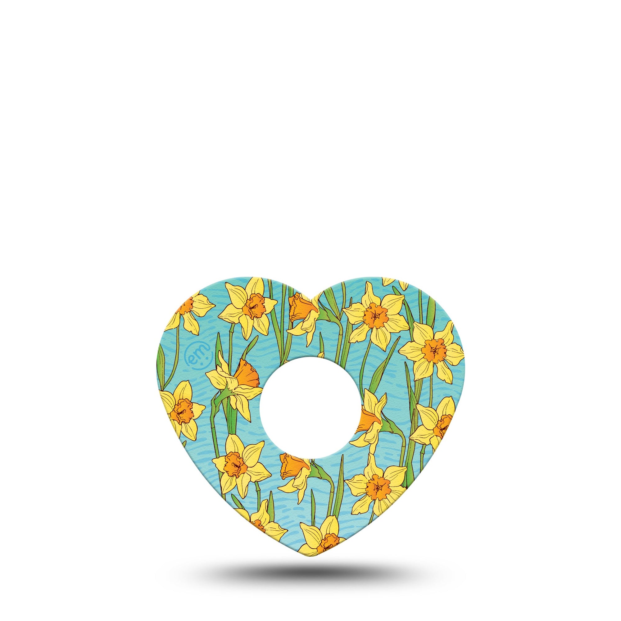 ExpressionMed Daffodils Freestyle Libre 3 Flower Shape Single Spring Blooms Adhesive Tape CGM Design