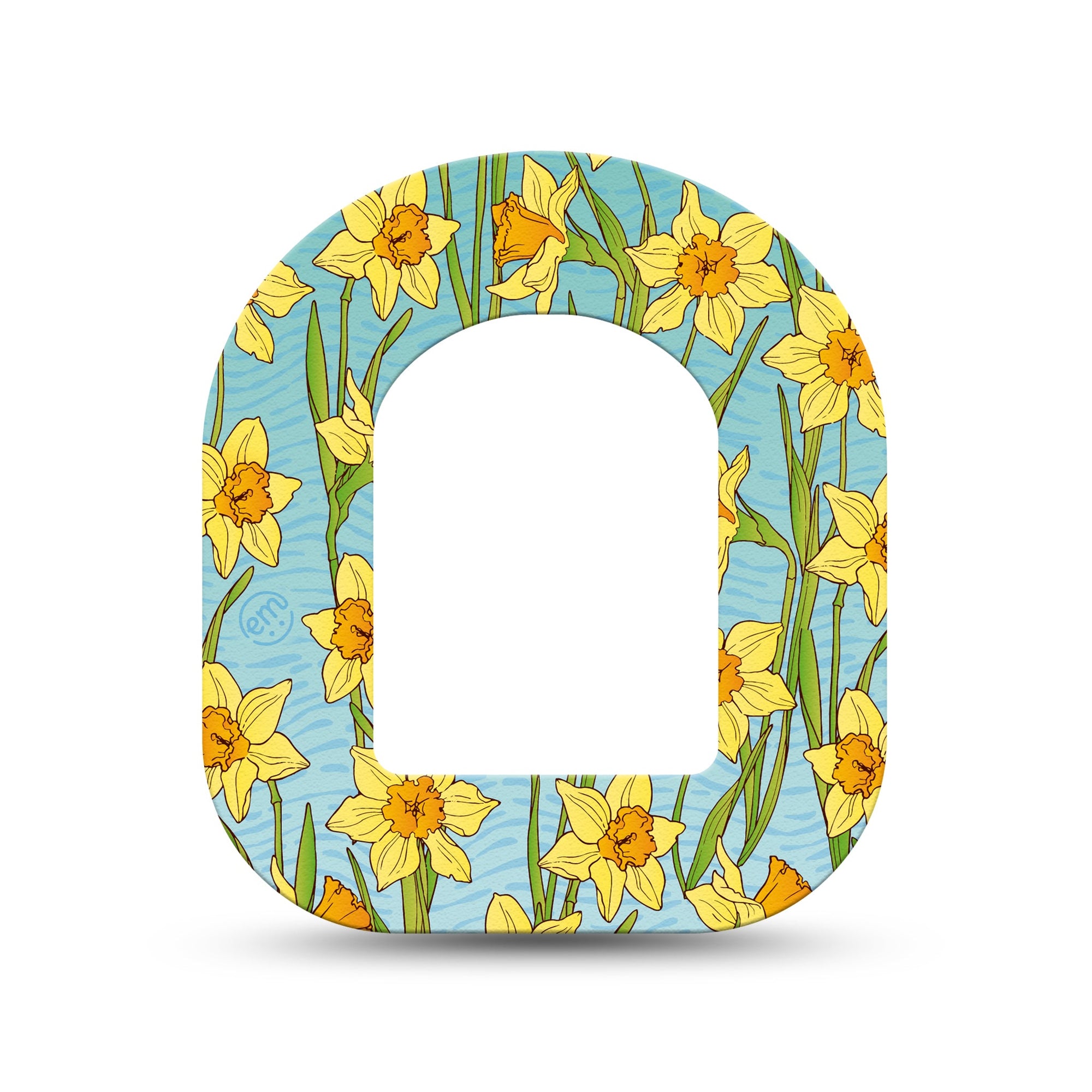 ExpressionMed Daffodils Pod Mini Tape Single, Spring Flowers Fixing Ring Patch Pump Design