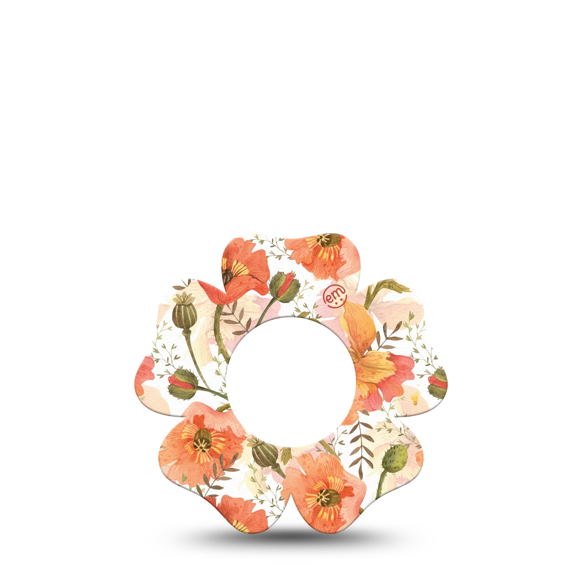 ExpressionMed Peachy Blooms Libre Flower Tape orange fall flower design