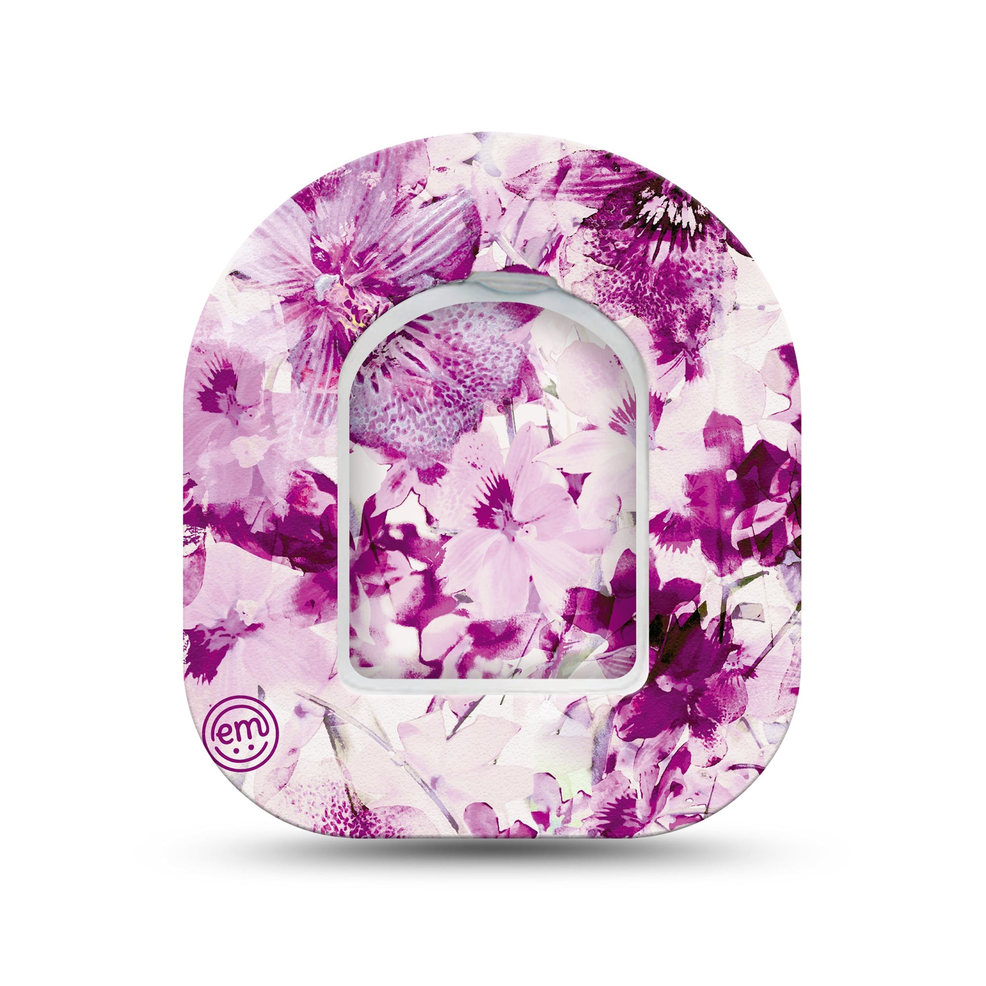 ExpressionMed Violet Orchids Pod Mini Tape Single Sticker and Single Tape, Orchid Beauty Adhesive Tape Pump Design