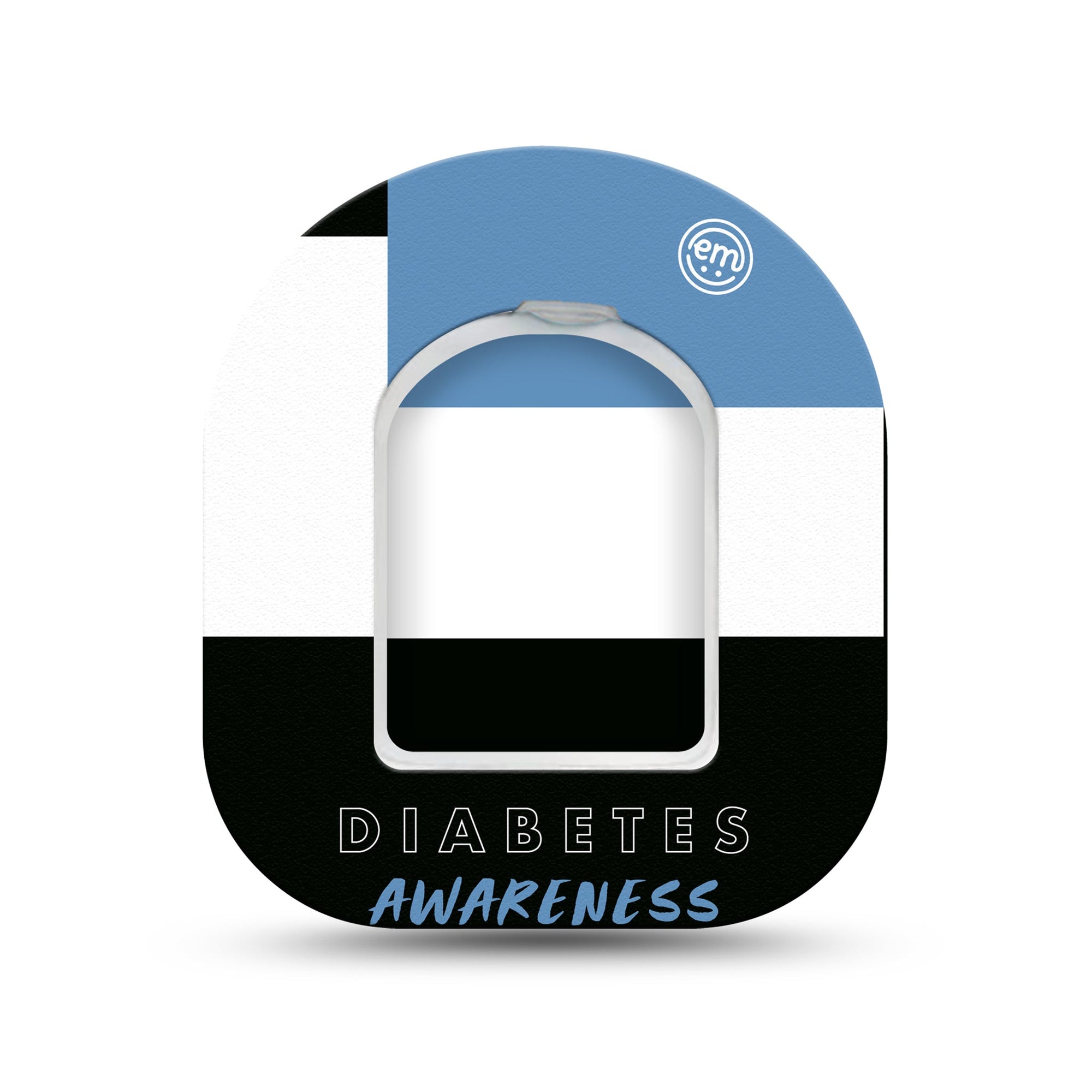 ExpressionMed Diabetes Awareness Pod Mini Tape Single Sticker and Single Tape, Sugar Management Adhesive Tape Pump Design