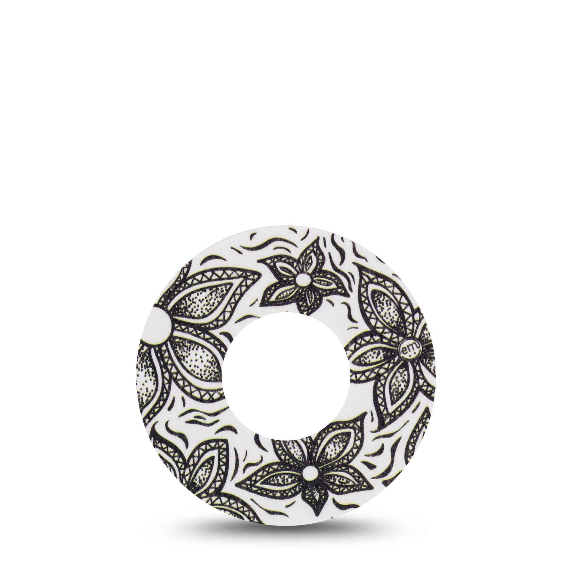 Black and White Floral Libre Tape