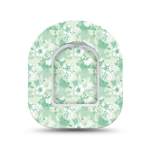 ExpressionMed Airy Florals Pod Mini Tape Single Sticker and Single Tape, Floating Petals Adhesive Tape Pump Design