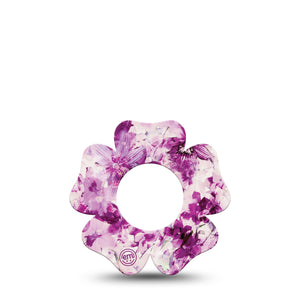 Violet Orchids Libre Flower Tape purple flowers overlay design