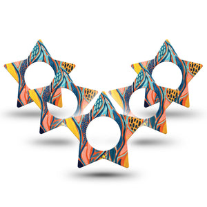 Twisted Seaweed Libre Star Tape 5-Pack orange and yellow overlay design