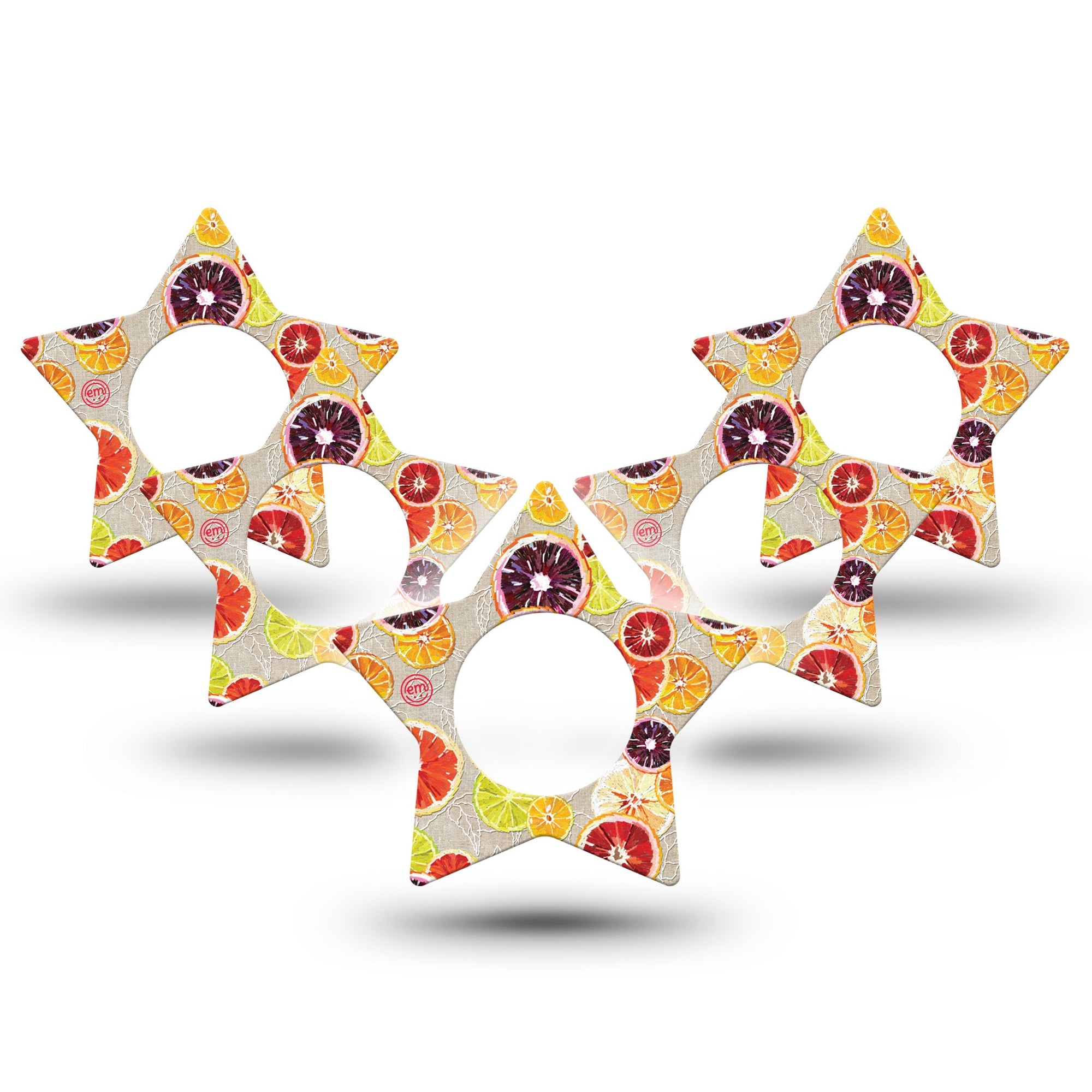 Citrus Slices Libre Star Tape 5-Pack orange slices plaster design, Abbott Lingo