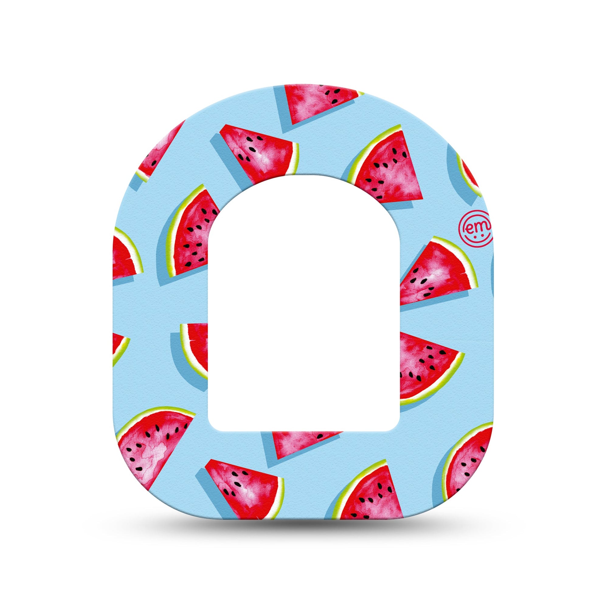 ExpressionMed Watermelon Slices Pod Mini Tape Single, Juicy Fruit Adhesive Patch Pump Design