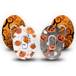 ExpressionMed Halloween Variety Pack Dexcom G6 Tape Creepy Halloween, CGM Tape and Sticker Pairing