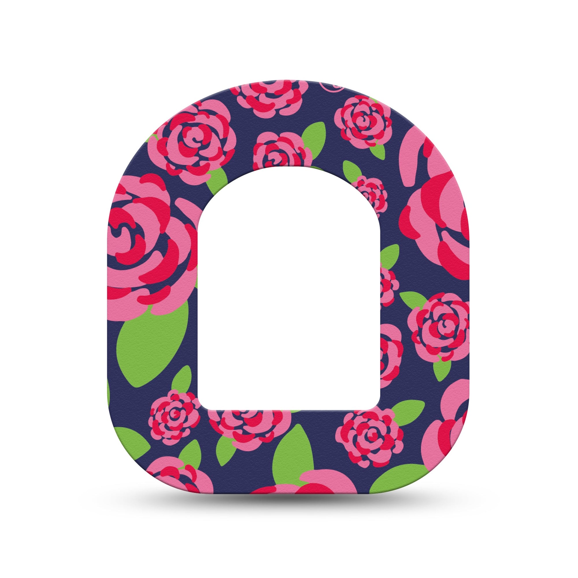 ExpressionMed Pretty Pink Roses Pod Mini Tape Single, Lovely Blossom Overlay Patch Pump Design