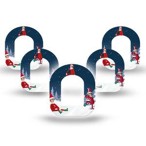 ExpressionMed Mischievous Elves Pod Mini Tape 5-Pack, Santa's Helpers Fixing Ring Tape Pump Design