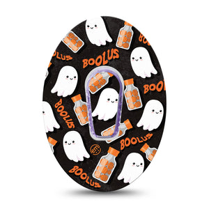 ExpressionMed Boolus Dexcom G6 Sticker Ghostly Apparitions, CGM Vinyl Sticker and Tape Design