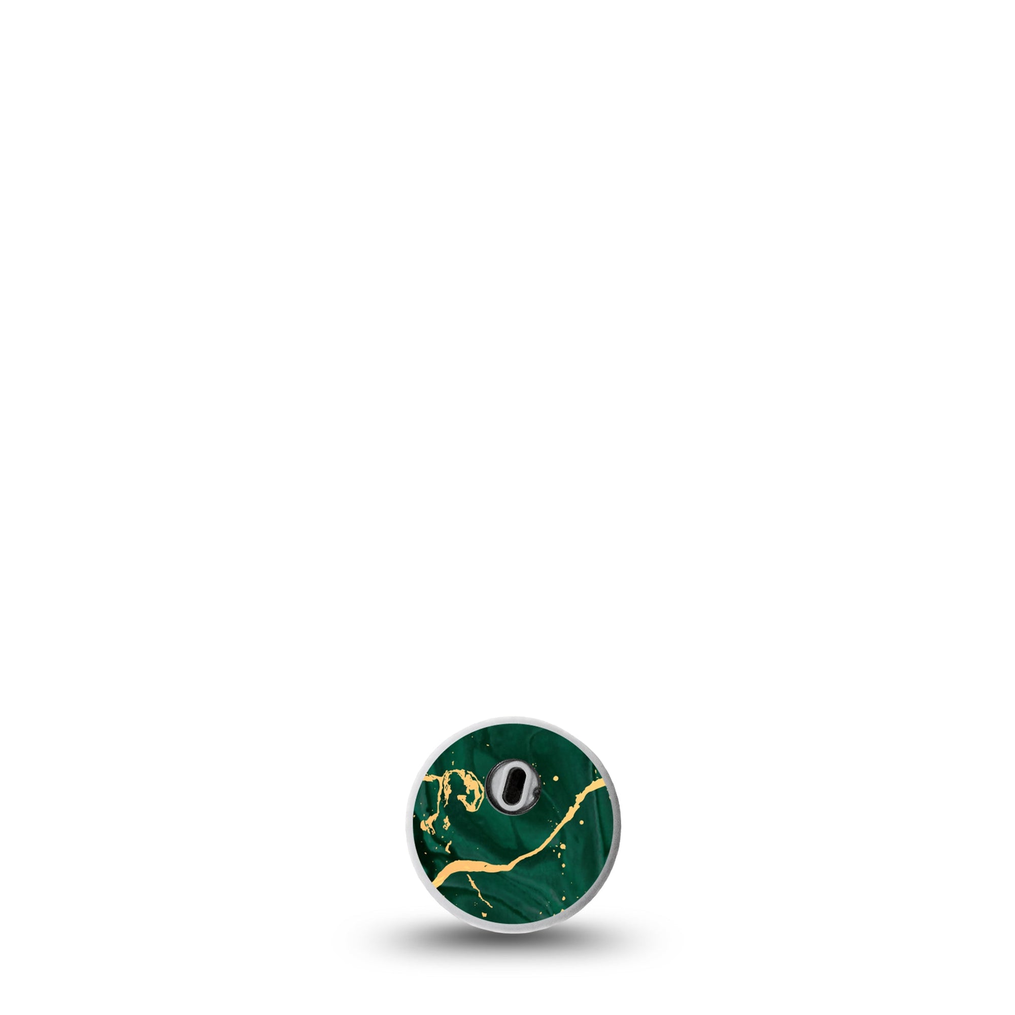 ExpressionMed Green & Gold Marble Libre 3 Sticker Precious Emerald Stone Streaked With Gold, CGM Fixing Ring Patch Design