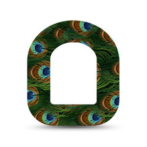 ExpressionMed Peacock Pod Mini Tape Single, Exotic Plumage Plaster Pump Design