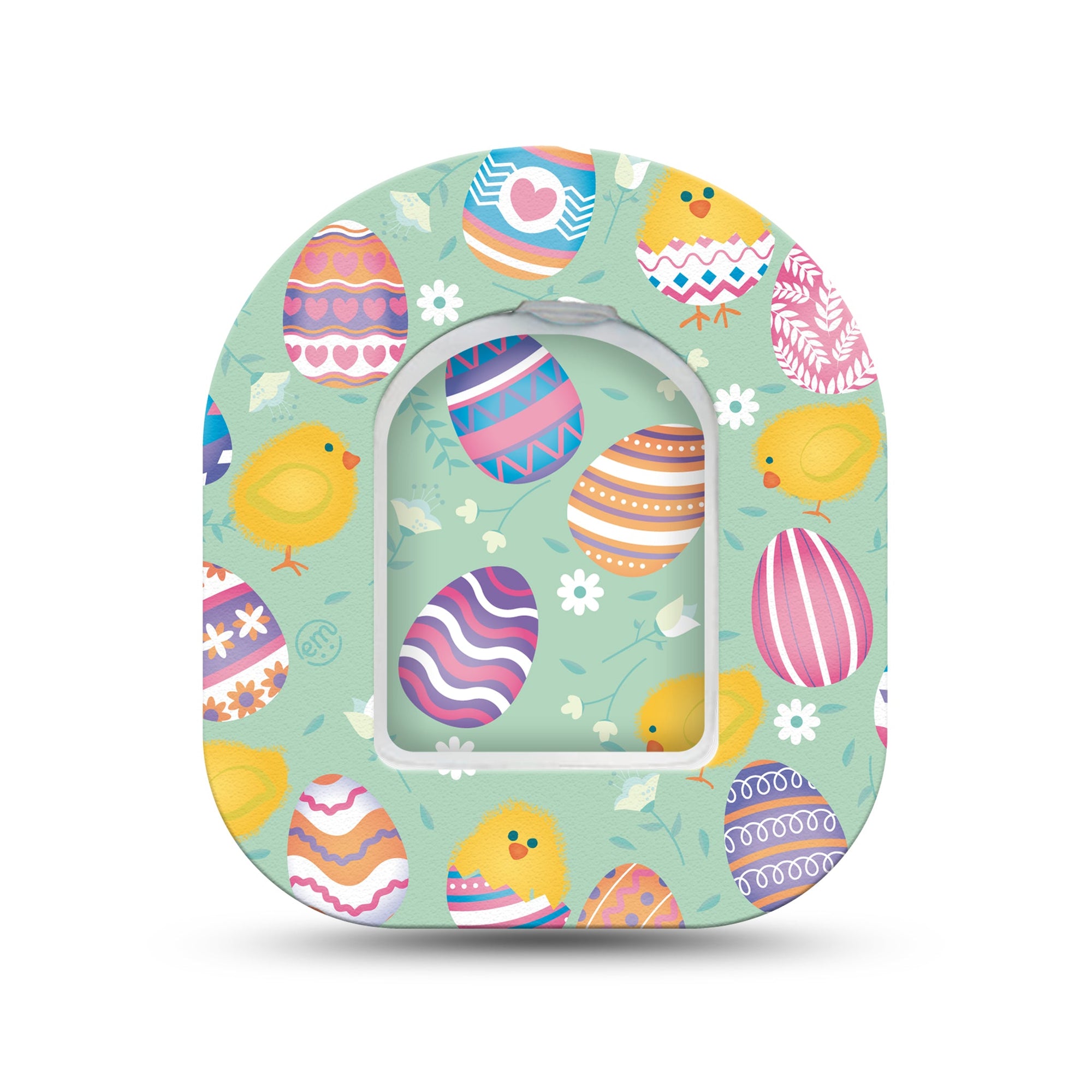 ExpressionMed Spring Chicks Pod Mini Tape Single Sticker and Single Tape, Fresh Feathers Plaster Pump Design